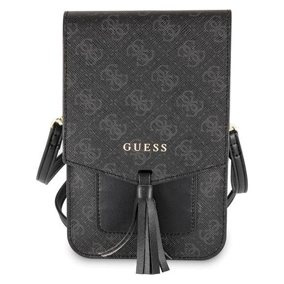 Guess Wallet Bag 4G Umhängetasche (Apple iPhone 11, Apple iPhone 11 Pro, Apple iPhone 11 Pro Max, Apple iPhone 12, Apple iPhone 12 Pro, Apple iPhone 13, Apple iPhone 13 Pro, Apple iPhone XR, Apple iPhone XS) (GUWBSQGBK)