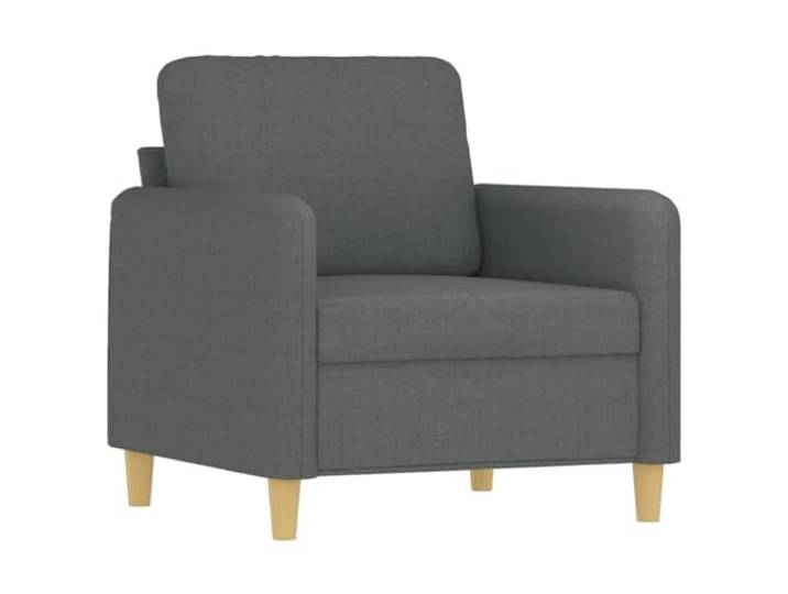 KTHLBRH Sofa-Set, 4-teilig, dunkelgrau mit Kissen Polyestergewebe, Metallrahmen, Fußstütze inklusive, 10 Kissen