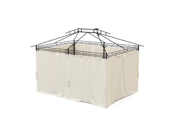 Seitenwände Gartenpavillon LED ROYAL 4 x 3 m beige