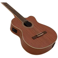 Dimavery CN-300 Klassikgitarre, mahagoni (Mahagoni), Gitarre, Braun