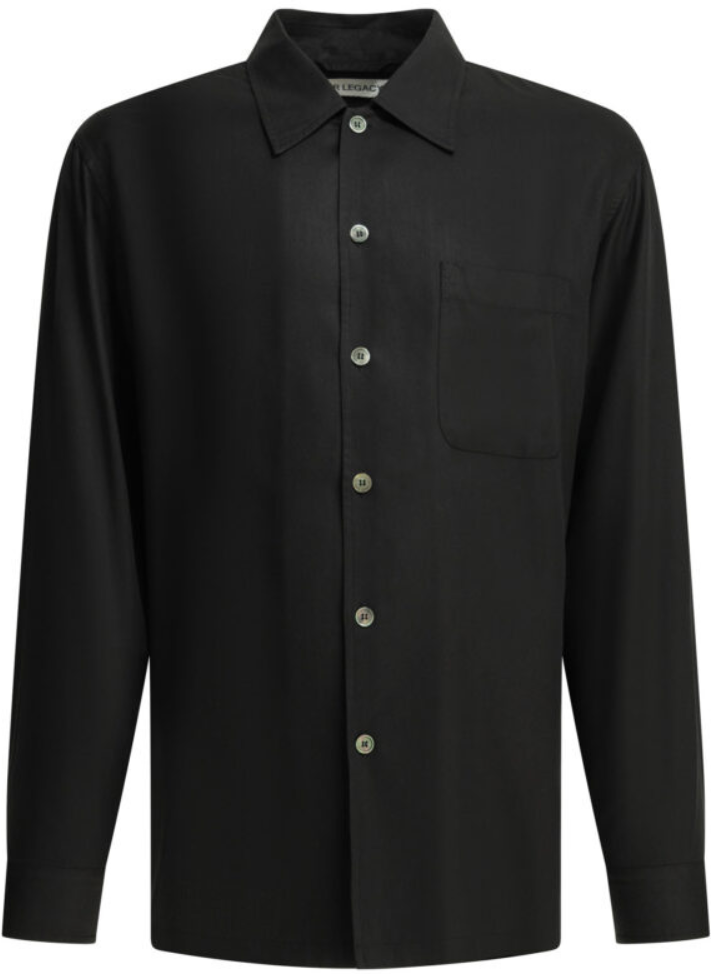 OUR LEGACY chemise en lyocell homme noire Noir 52