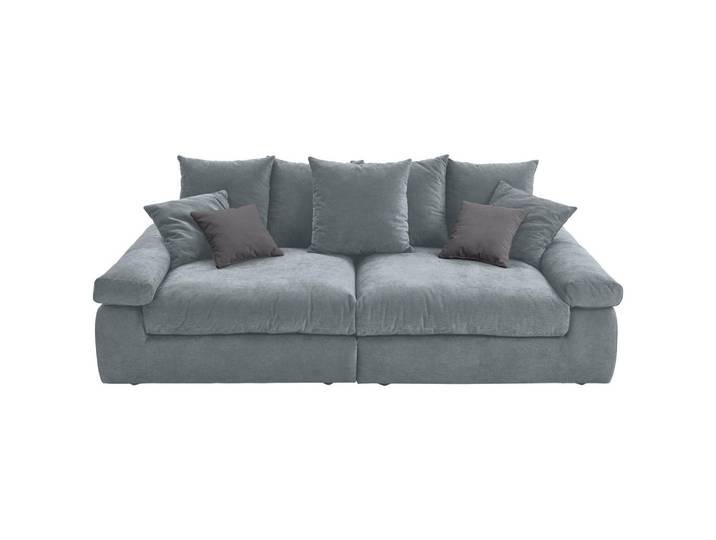 Carryhome Bigsofa, Anthrazit, Blaugrau, Kunststoff, 4-Sitzer, 260x90x140 cm, Rücken echt, Stoffauswahl, Wohnzimmer, Sofas & Couches, Sofas, Bigsofas