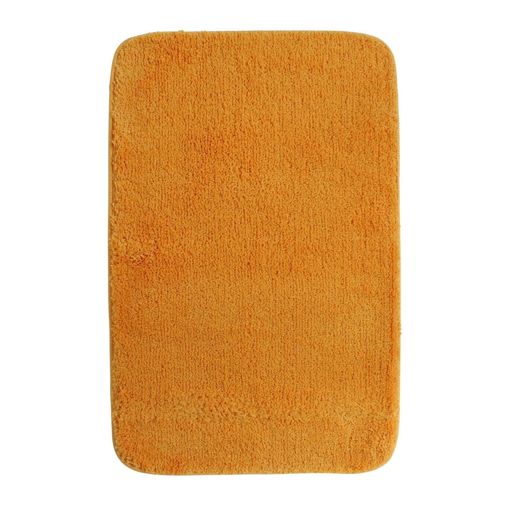 NYVI Badematte NYVISpa Lasalle - Badezimmerteppich - Rutschfest, Saugfähig, Schnell Trocknend, Fußbodenheizung geeignet, Waschbar, Weich Farbe:Orange;Größe:Badematte 60x90 cm