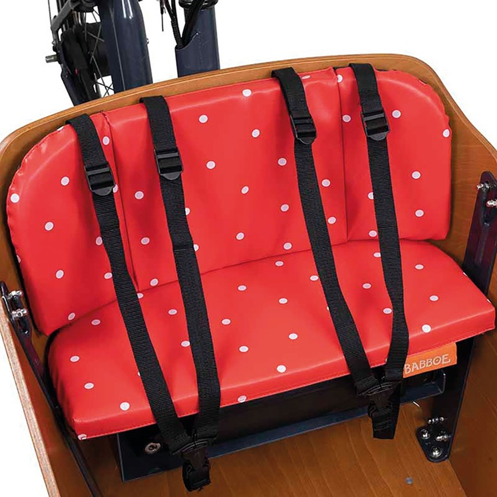 Babboe HWWX-0450 Cargo Bike Cushion Sitz und Rückenlehne für Lastenfahrräder fleckige Tupfen HWWX-0450