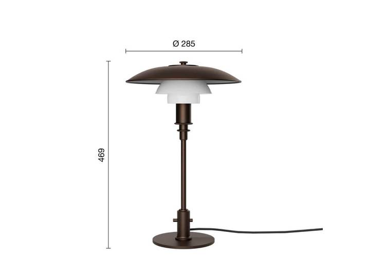 PH 3/2 Lampe de Table Aged Brass/Opale Glass - Louis Poulsen - Salon / séjour - Verre