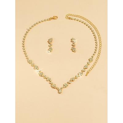 Damen Schmuck-Set Elegant Strasse Blumen Halsketten