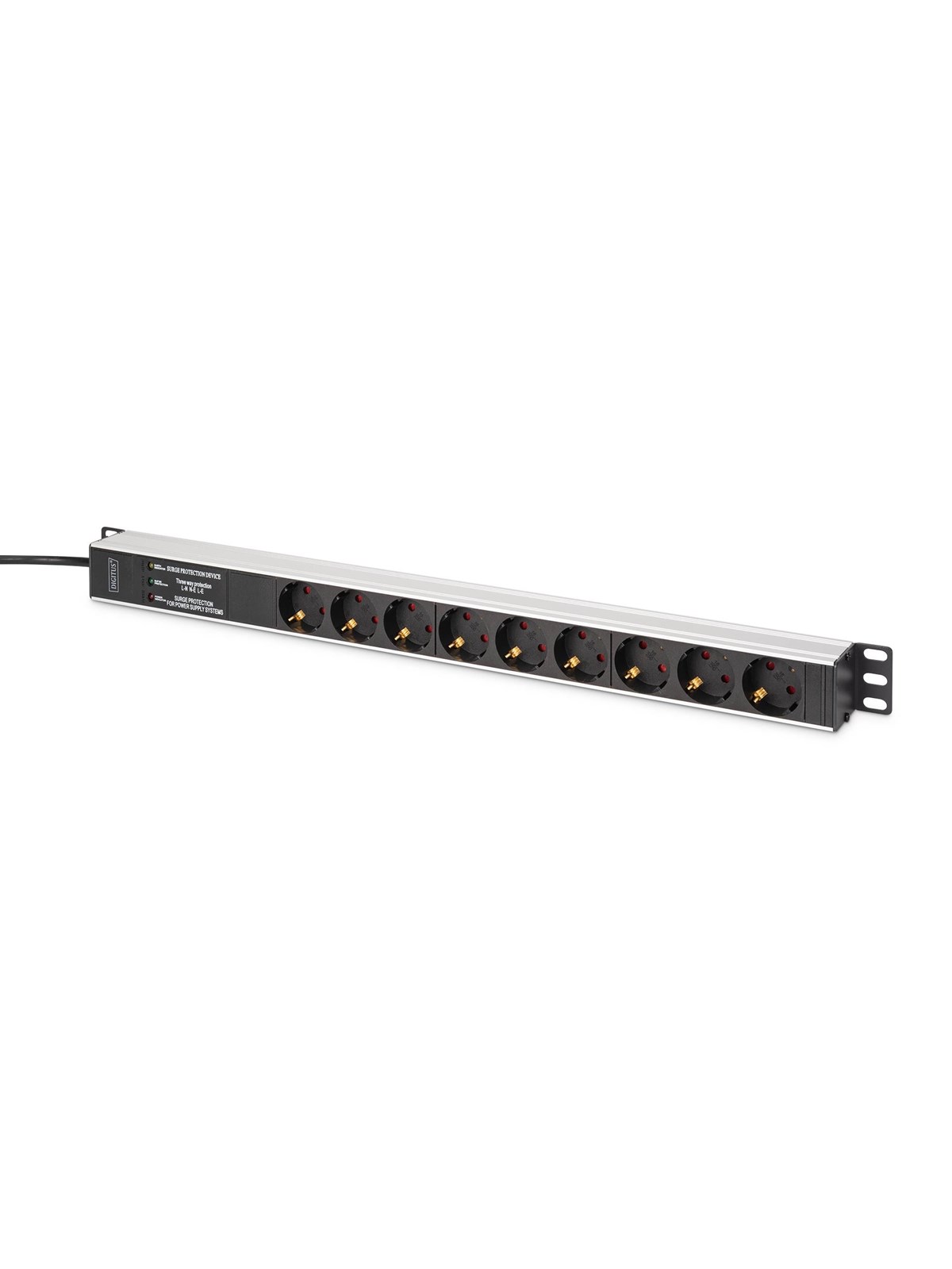 DIGITUS 9-Port - 1U - Aluminium PDU