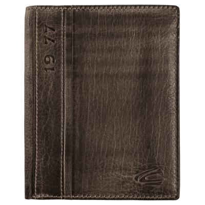 Geldbörse CAMEL ACTIVE "Melbourne", Herren, schwarz, Leder, Antik-Look, Kleinlederwaren, aus hochwertigem Rindsleder mit kernigen Nähten im Used Look