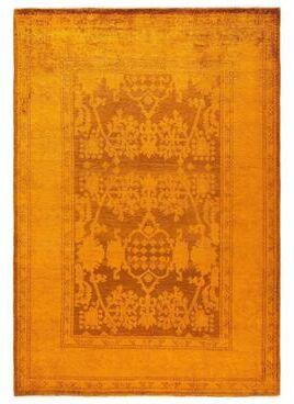 Overton "Vibrance, One-of-a-Kind Handmade Area Rug - Gold, 4' 3"" x 6' 2"" - 4' 3"" x 6' 2"""