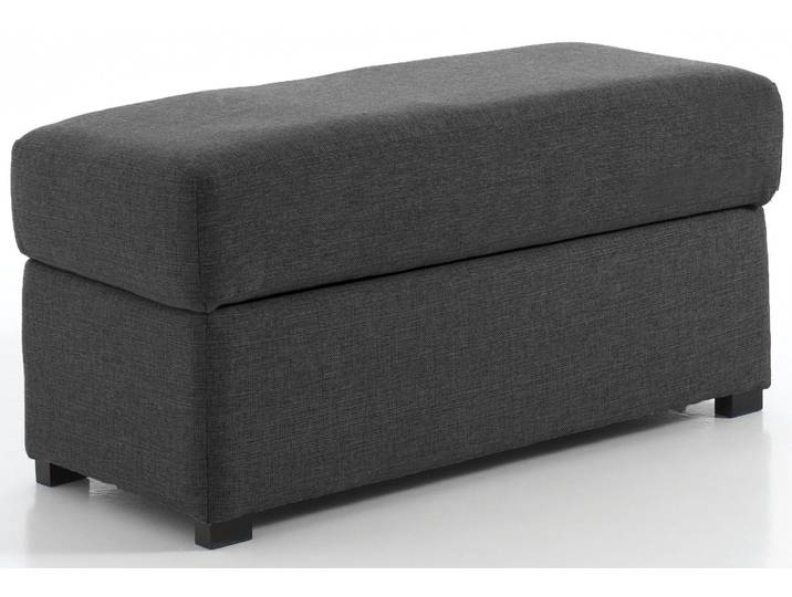 Pouf rectangle, Gris souris