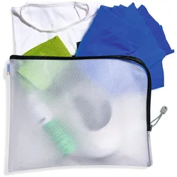 HERMA Reißverschlussbeutel transparent/schwarz