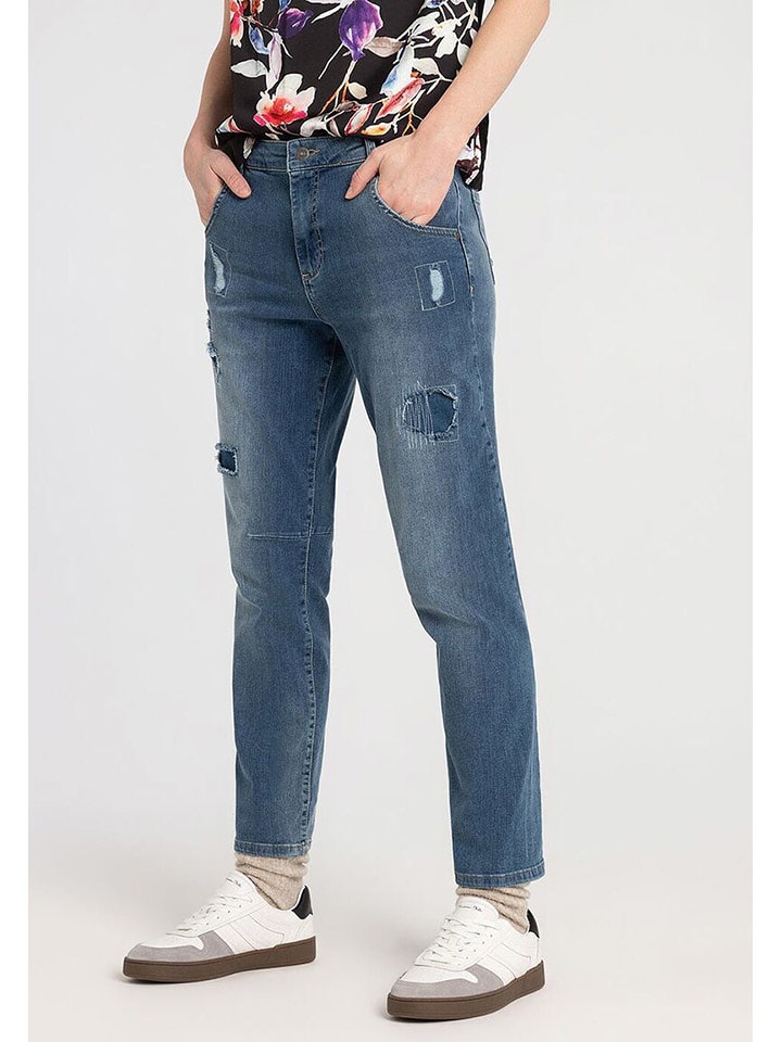 More & More Jeans - Boyfriend fit - in Blau - 32