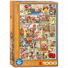 eurographics Puzzle - Blumen Saatgutkataloge - 1000 Teile 300853