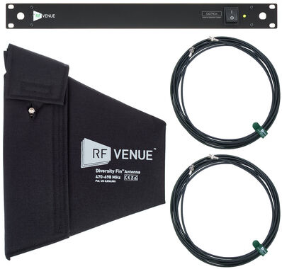 RF Venue 4CH Wireless Microphone Bundle Schwarz