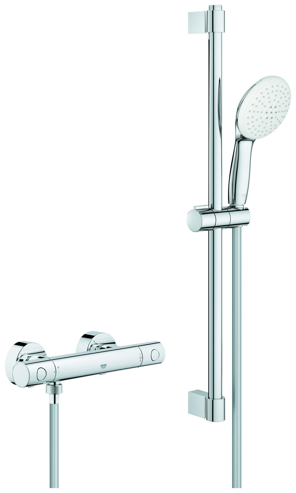 Grohe Grohtherm 800 Cosmopolitan doucheset met thermostaat en sprayfunctie, chroom