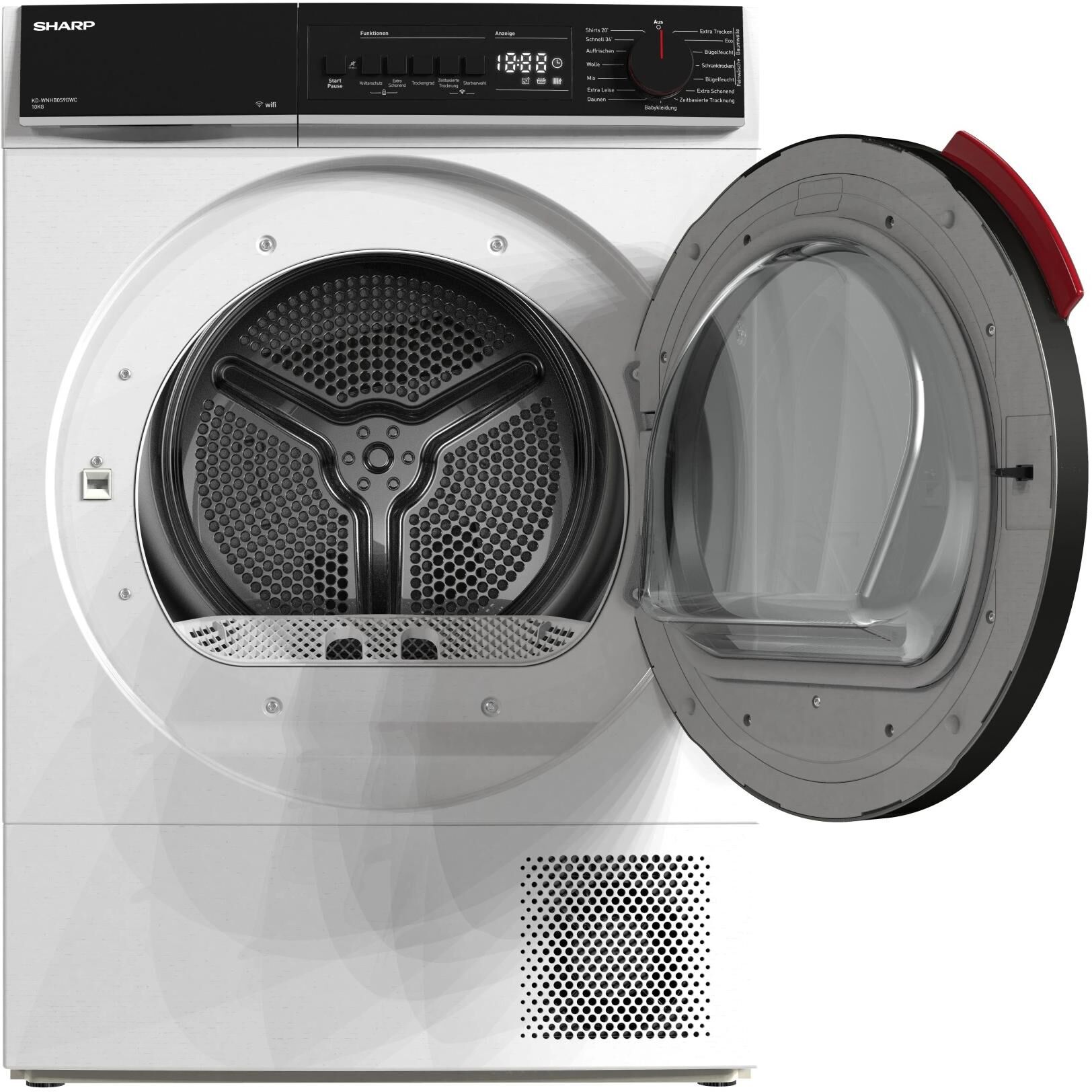 Sharp Wärmepumpentrockner "KD-WNHB0S9GWC-DE", Energieeffizienz: C, weiss (weiß), B:59,6cm H:84,5cm T:60,9cm, Trockner, Wärmepumpentrockner weiß Einheitsgröße