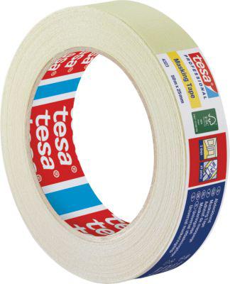 tesa tesakrepp 4323 Basic Kreppband, hellbeige, 50 m × 25 mm, leicht abreißbar, für Malerarbeiten