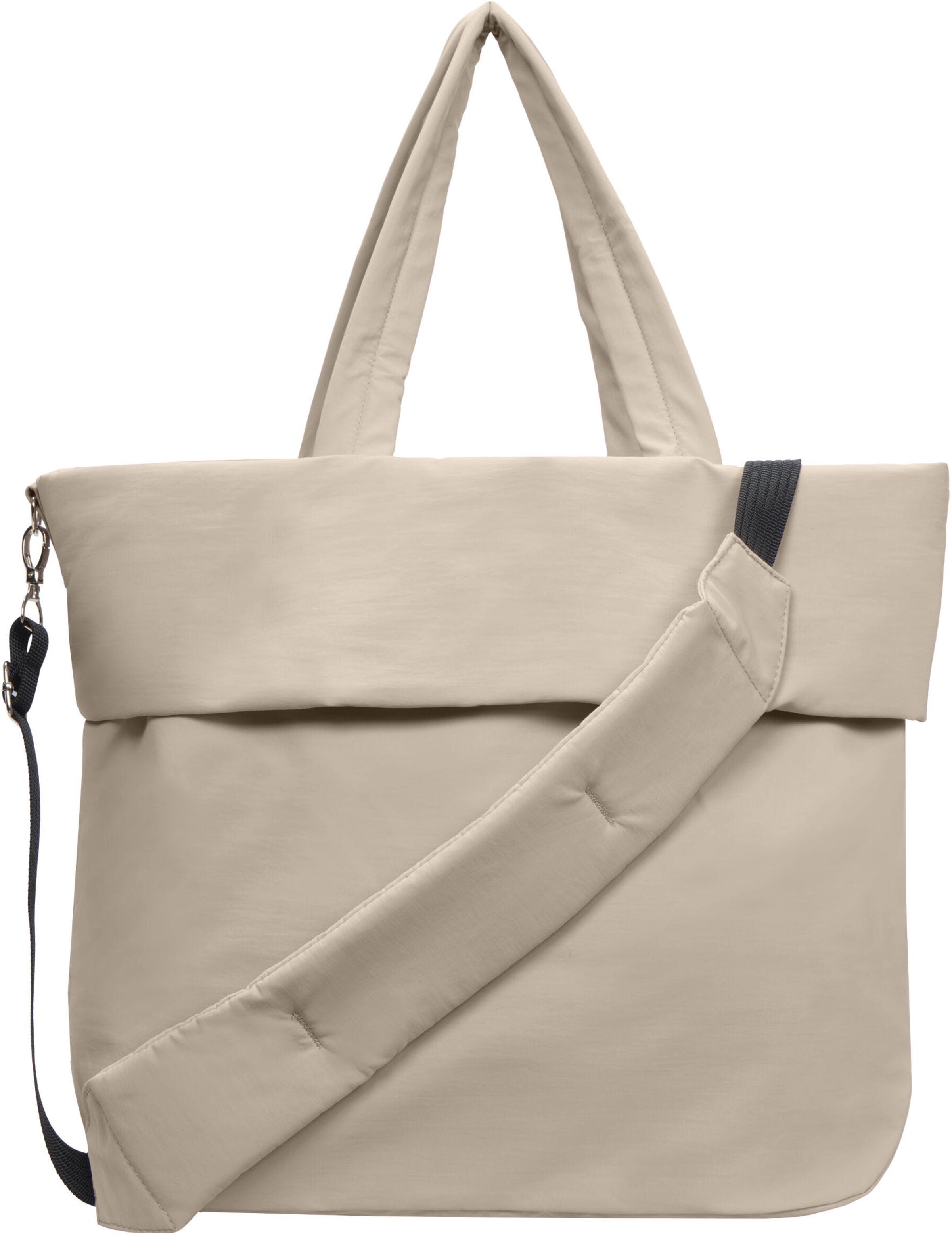 Handtasche LUHTA "OHVANA", beige (cement), Obermaterial: 100% Polyamid, Taschen Handtasche, mit abnehmbarem Schulterriemen, aus Polyamid cement Einheitsgröße