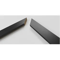 ter Hürne RHQ 25 Rahmenleiste Schwarz extra matt 592x22x25 mm