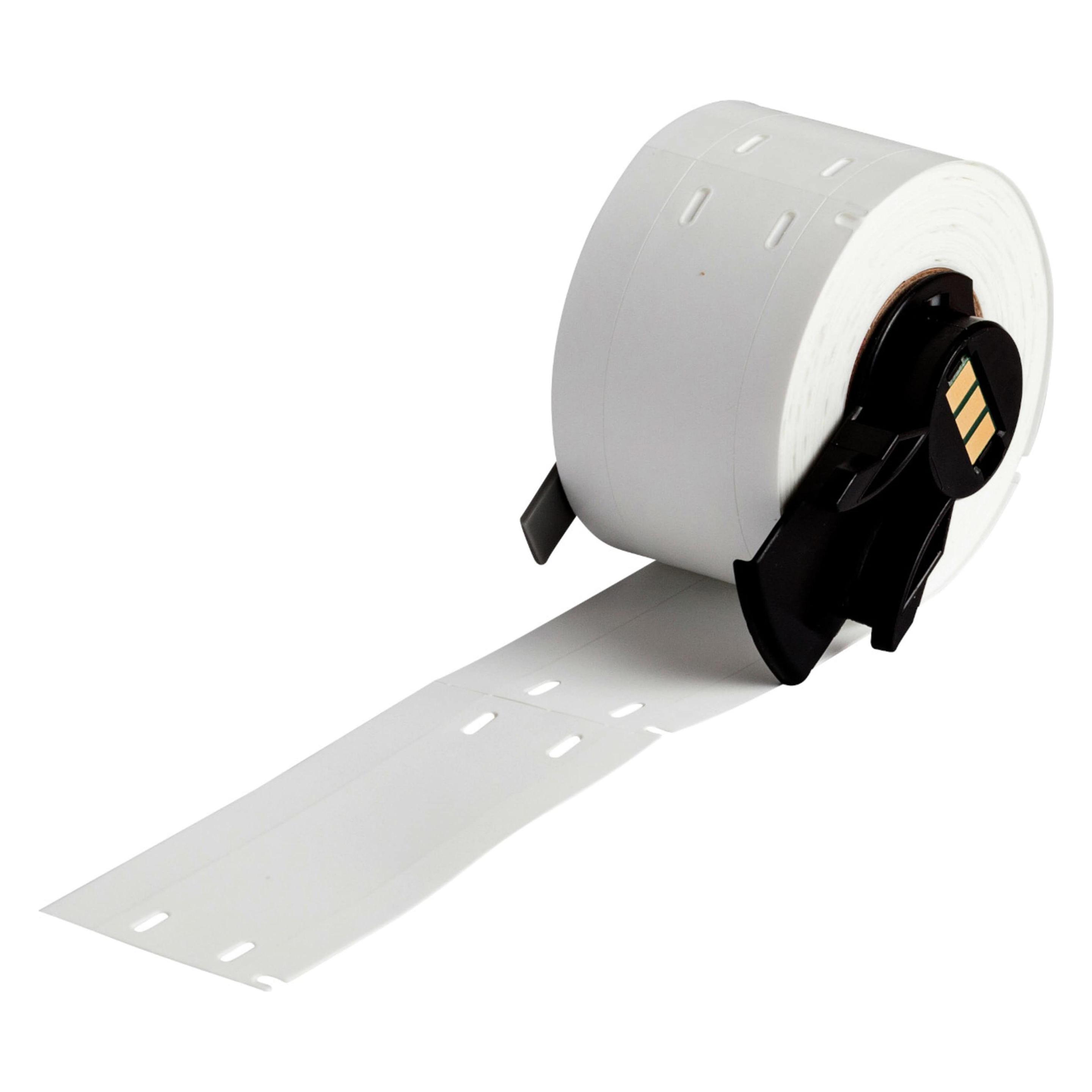 Brady M6-12-109, BradyTags - Anhänger, Polyethylen, Weiss, 19.05 x 76.20 mm, 4 Löcher, nicht kleben (19.05 mm) (M6-12-109)