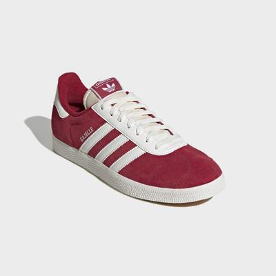 Sneaker ADIDAS ORIGINALS "GAZELLE", Herren, Gr. 41, rot (team victory rot, sanftes weiß, team victory rot), Leder, Synthetik, Schuhe Sneaker