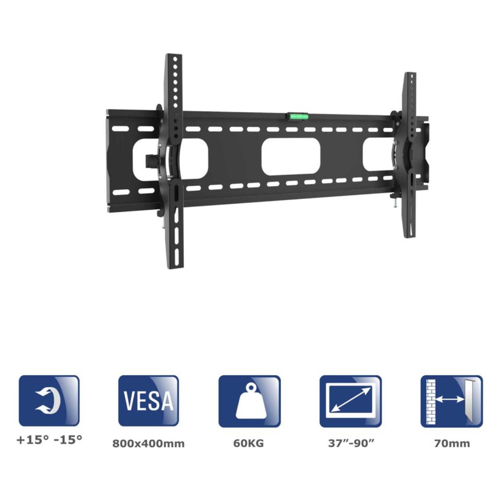 Akyga AK-MB-08 TV Wall Mount Bracket 60kg VESA 800x400mm 37-90inch (Wand, 60 kg, 37" - 90") (AK-MB-08)