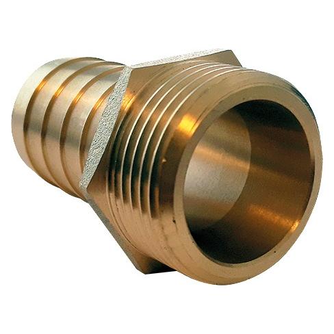 Teguma Schlauchtülle Messing Schlauchgrösse 13 mm Gewicht 0,037 kg Aussengewinde 1/2 " (13 mm) (5327013013)