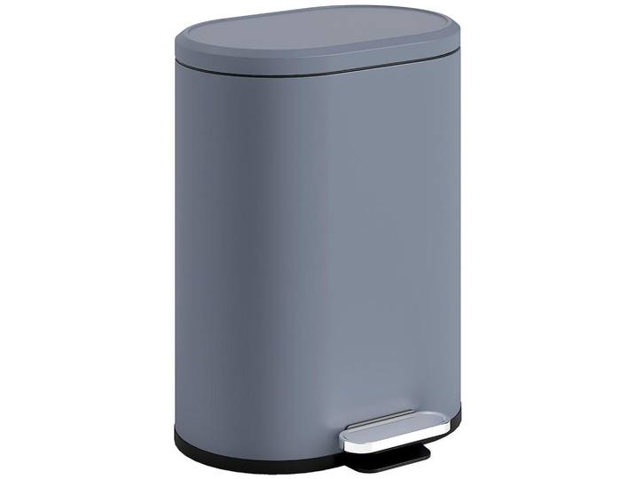 Homcom Mülleimer Metall Kunststoff Grau, 31x61x36.5 cm, Haushalt & Reinigung, Reinigung, Mülleimer & Abfallsammler