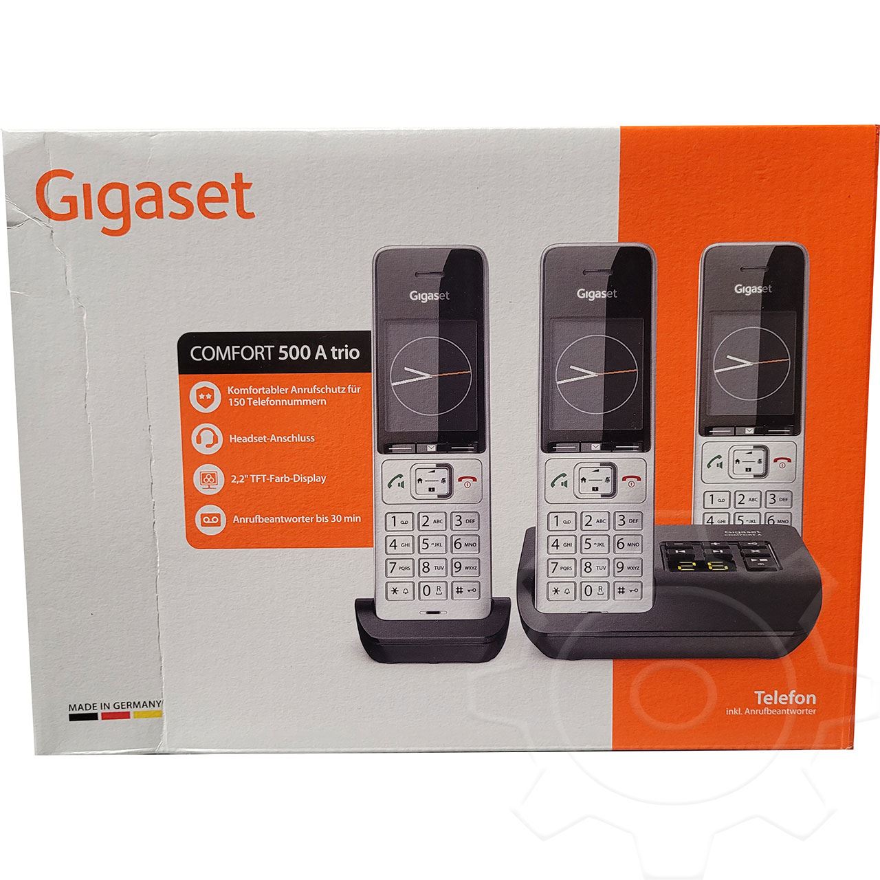 Gigaset Comfort 500A trio silber schwarz