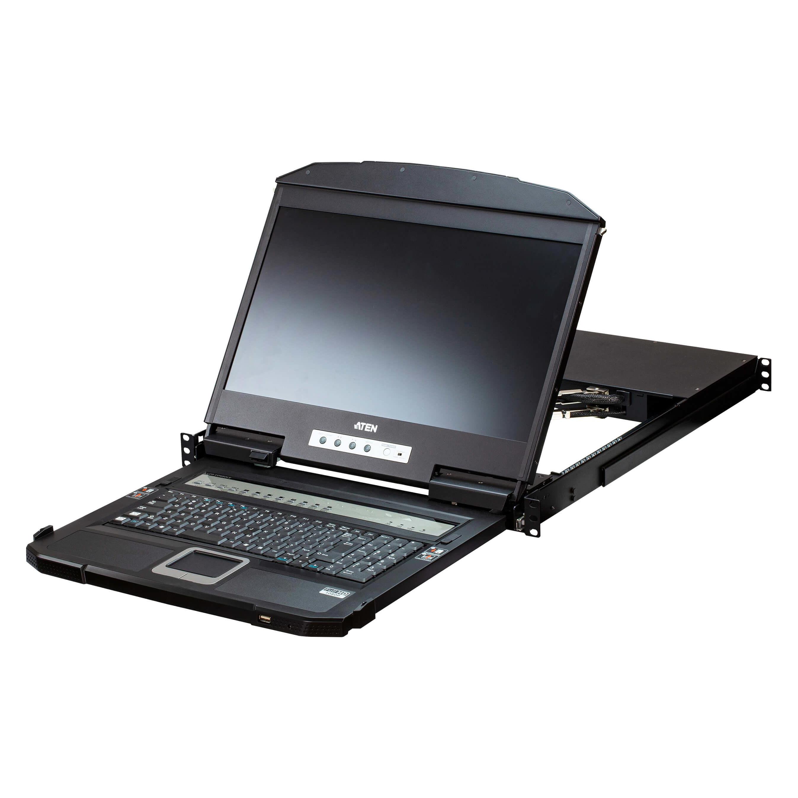 Aten KVMP Switch, CL5716N, 16-fach mit 48,26cm (19") LCD Konsole, USB PS/2, für 48,26cm (19"), USB P (CL5716N D)