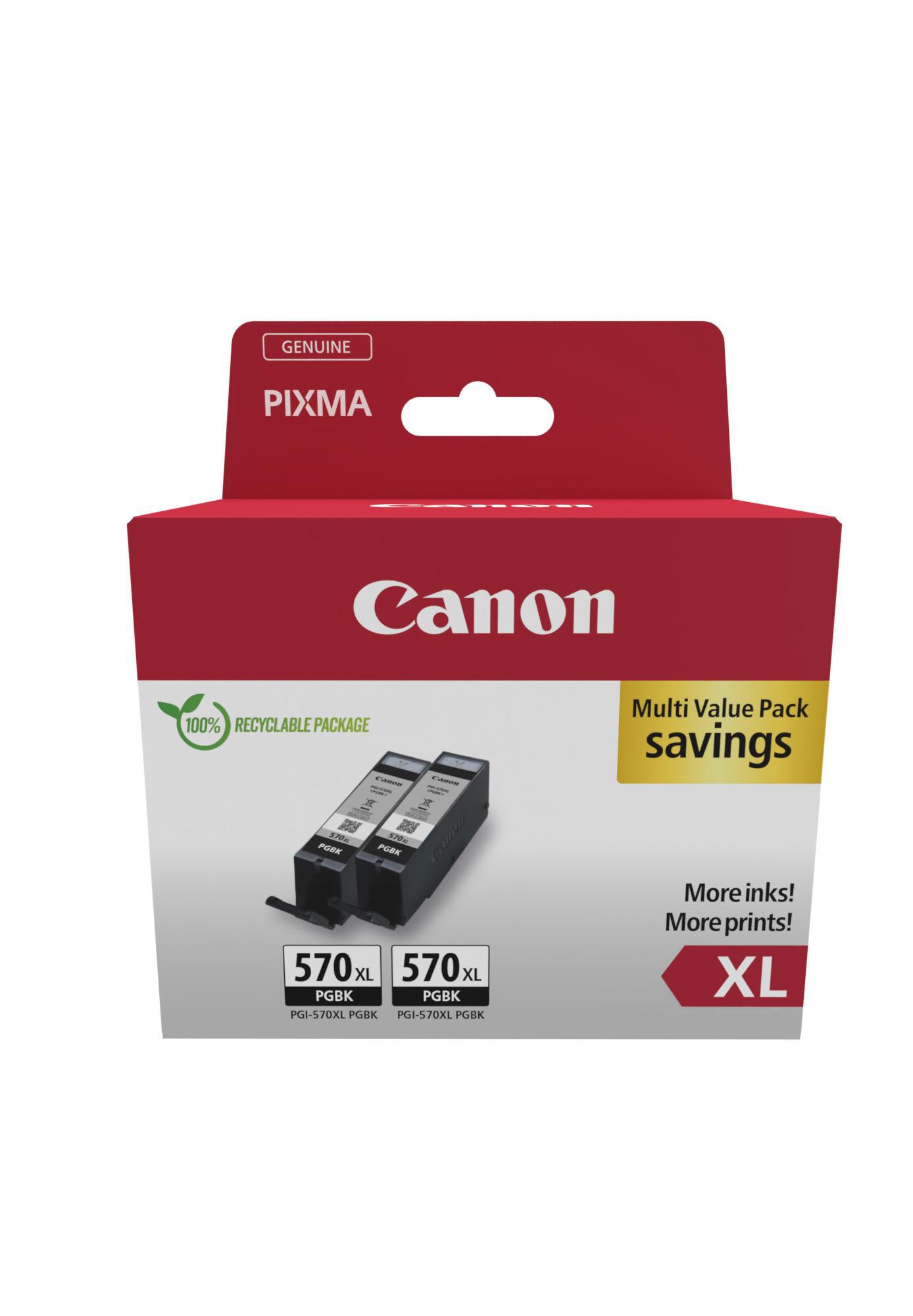 Canon 0318C010 PGI-570XL PGBK pigmentiertes schwarz Tintenpatrone Doppelpack