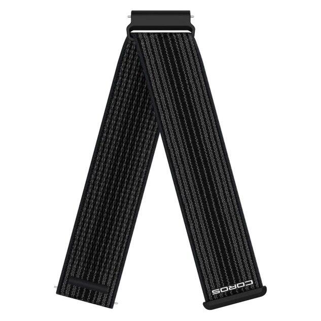 Coros 22mm Watch Band (22 mm, Nylon) (BAND-PACE4-BLK-N)