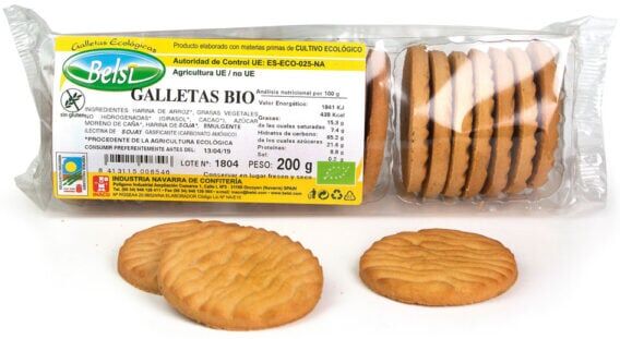 Belsi Galletas Ecológicas Sin Gluten 200g