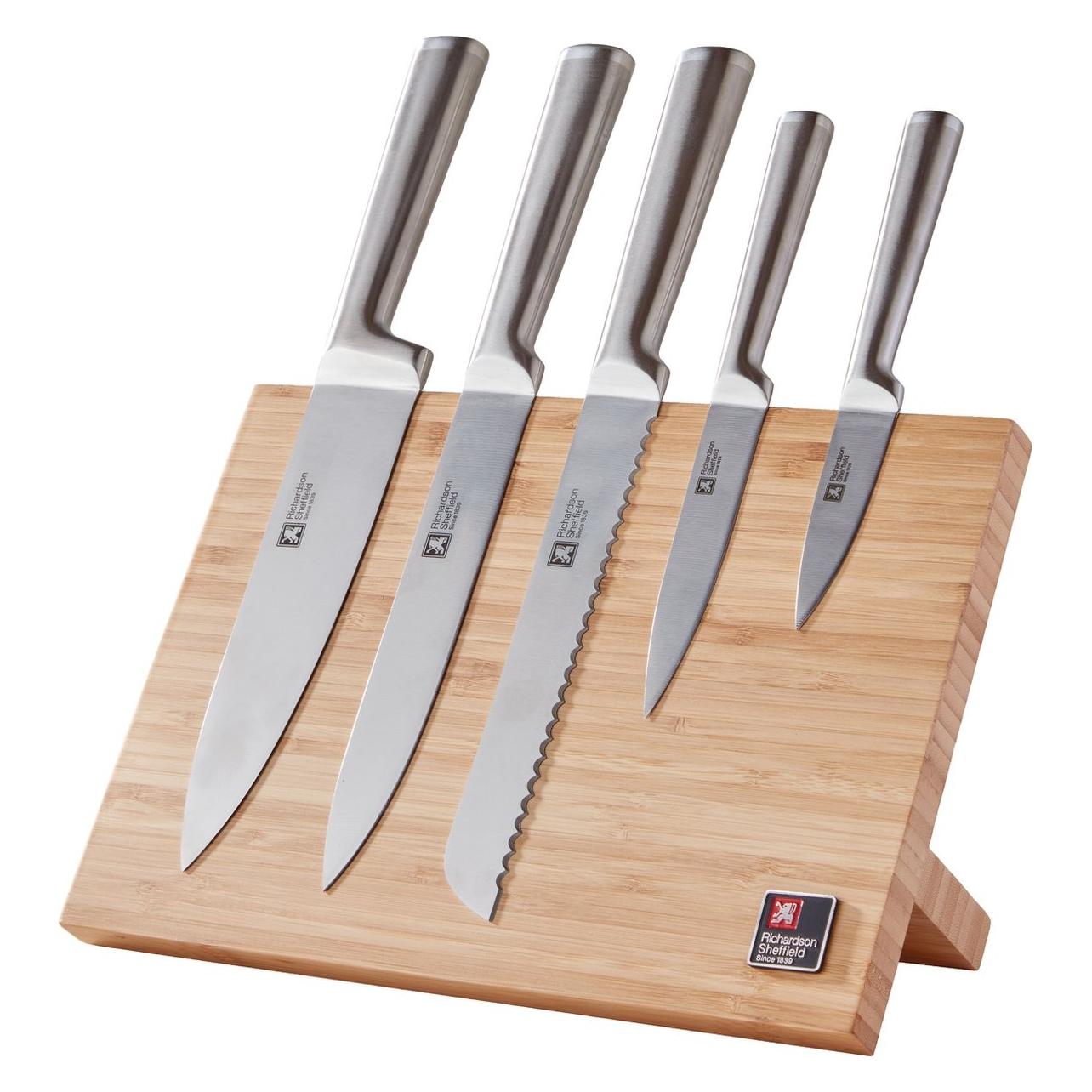 Richardson Sheffield Visage - 5 pc Knife magetic block - bamboo (R17704K456K20)