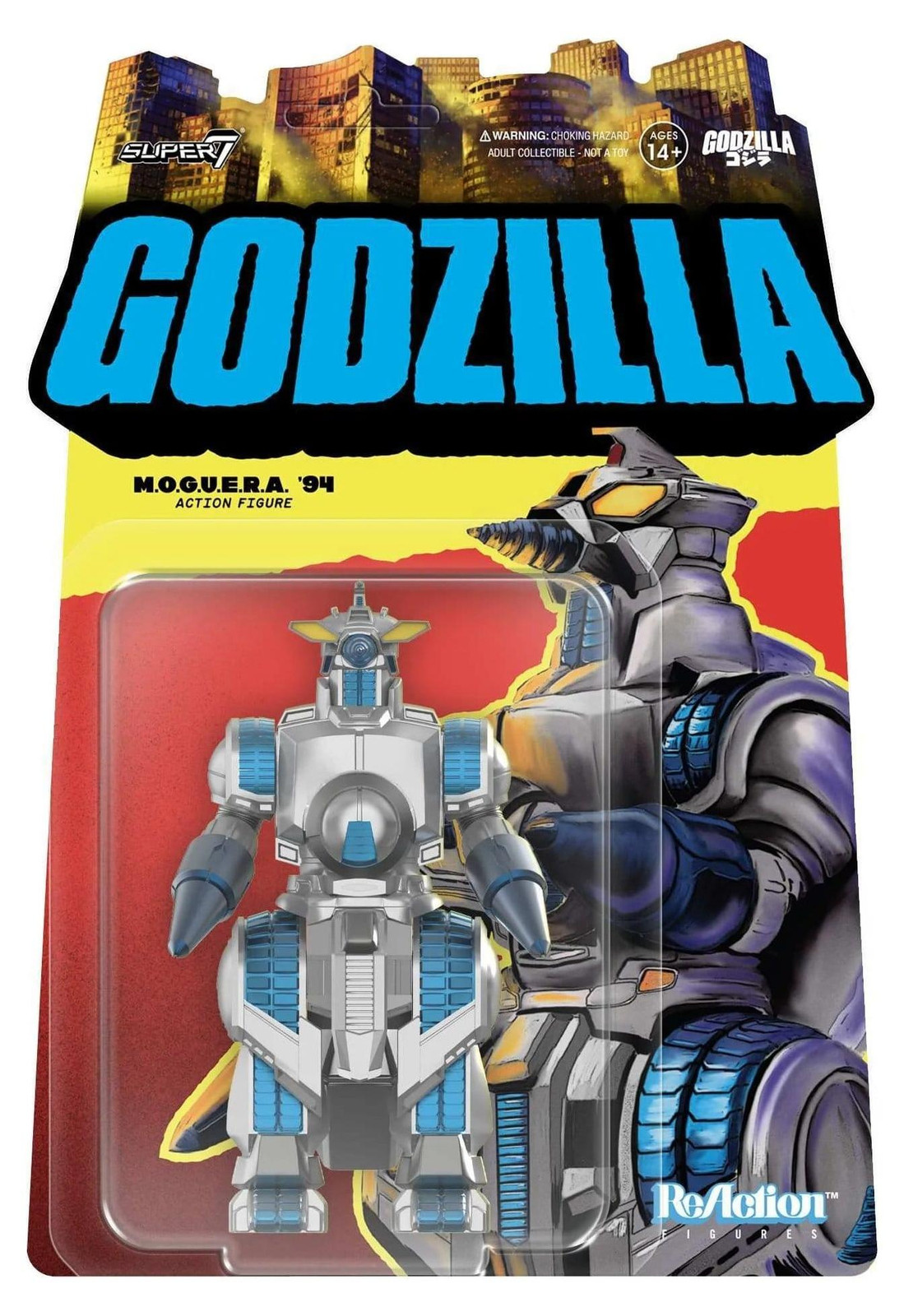 Super7 Godzilla Toho ReAction actiefiguur M.O.G.U.E.R.A., 10 cm