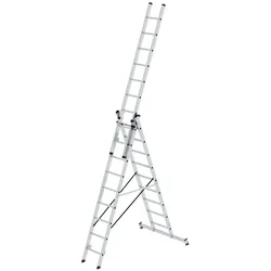 Munk Mehrzweckleiter 11108 3tlg nivello-Traverse 3x9 Sprossen