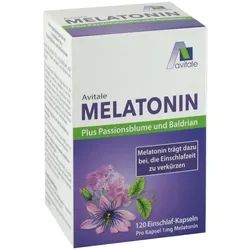 Avitale MELATONIN Plus Passionsblume und Baldrian 120 St Kapseln