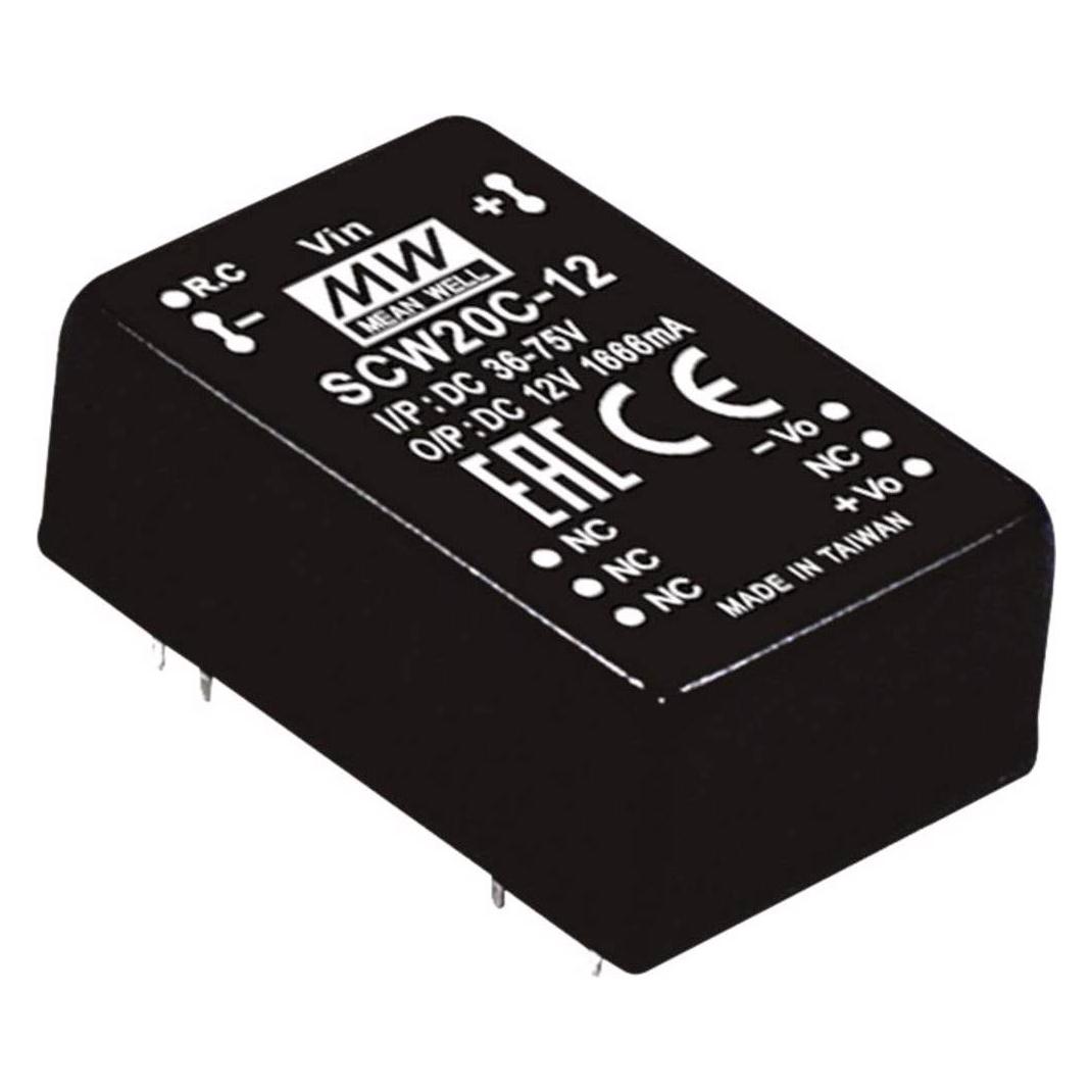 MeanWell DC/DCWandlerModule Serie SCW20 Case Single Output 1 geregelt (SCW20B-12)