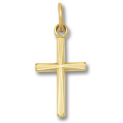 Kettenanhänger ONE ELEMENT "Kreuz Anhänger aus 333 Gelbgold Kreuz Anhänger aus 333 Gelbgold", gold, Schmuckanhänger, Damen, Gelbgold 333 Gold, Gelbgold 333, Gold, Kettenanhänger, Bedeutungsvoll & zeitlos – ein Begleiter mit Persönlichkeit