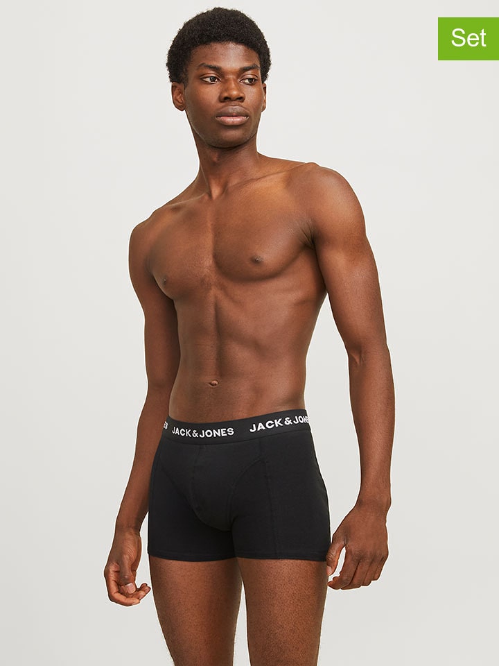 Jack & Jones 3er-Set: Boxershorts in Schwarz - L
