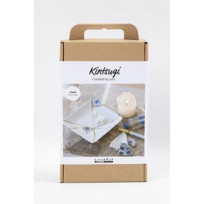 Creativ Company Kreativ Set Kintsugi, Schale, Blau, Gold, Weiß