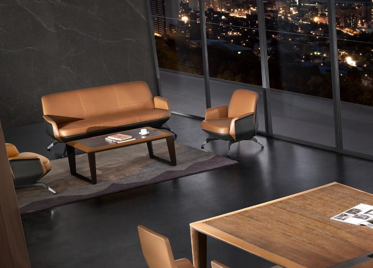 Moderne leren 3-zits sofa voor volwassenen
