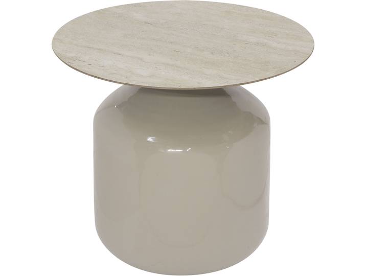 Beistelltisch MIRRORS AND MORE ALTAN , cremeweiß, B:50cm H:46cm, Tische, Beistelltisch