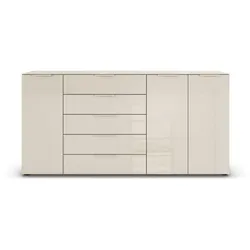 Kommode Flipp Glas Beige Champagner