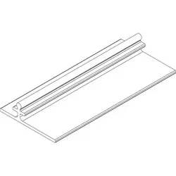 Abdeckprofil versenkte / deckenbündige Montage Levolan 60 / 120, 6000mm