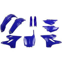 UFO, Motorrad Zubehör, Yamaha Yz 125/250 2015-2021 Yakit319f-089 Fork Protectors & Plastic Set Blauw