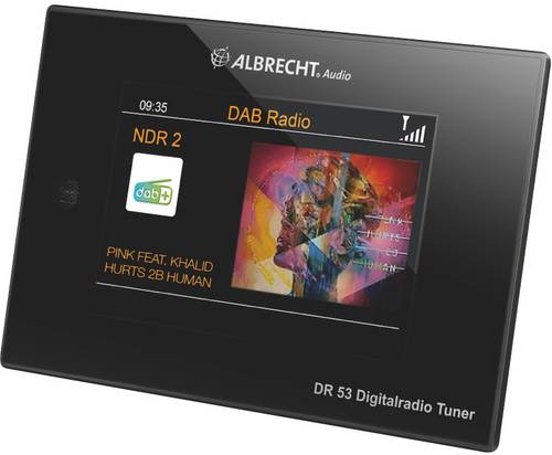 Albrecht DR 53 DAB+/UKW/Bluetooth Tischradio DAB, DAB+, UKW Inkl. Fernbedienung, Spotify Schwarz