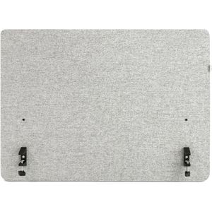 hJh-OFFICE Tischtrennwand 891011, hellgrau, Akustik-Trennwand mit Filzbezug, 80 x 62cm