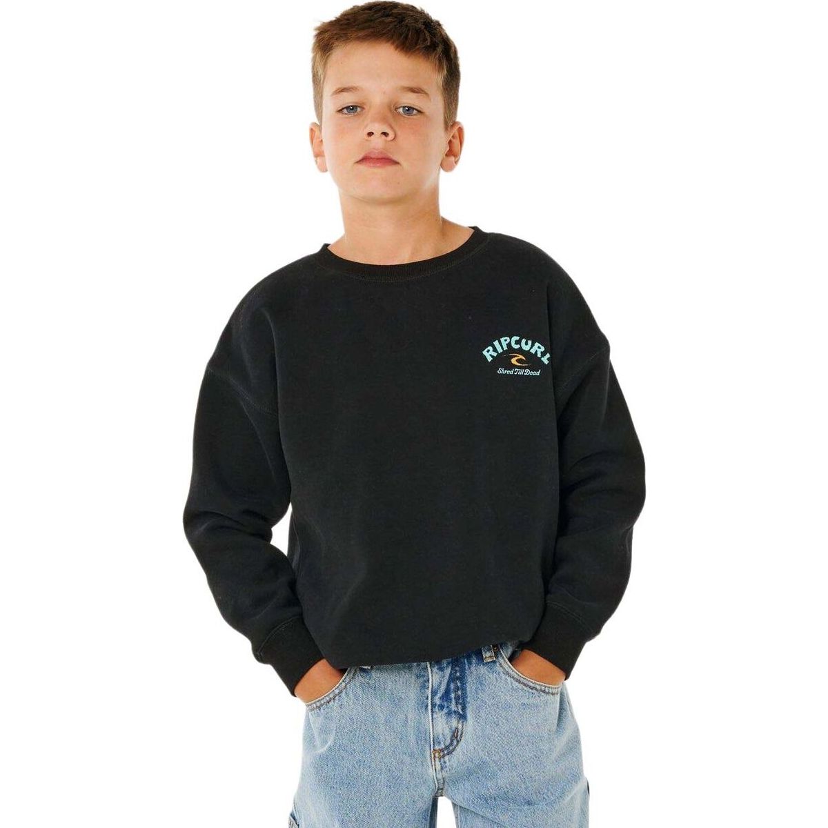 RipCurl Shred Till Dead Crew-boy black (0090) 12 03PBFL-0090-12