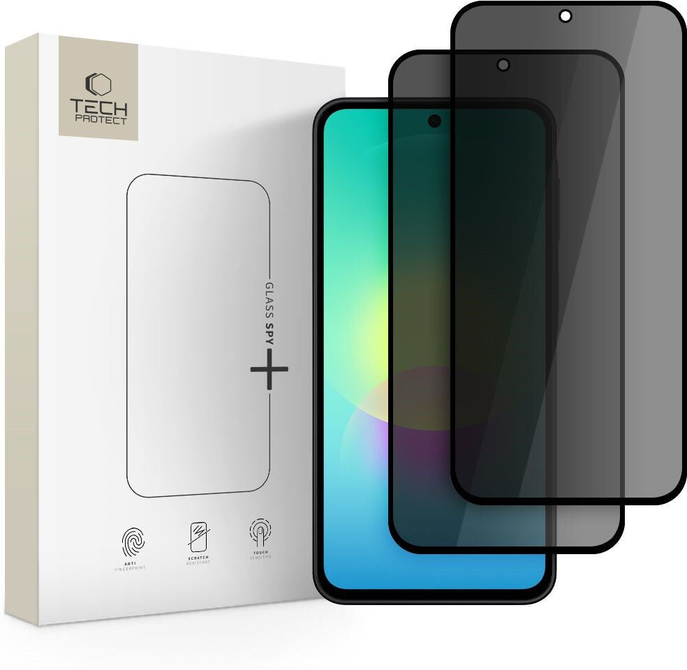 Samsung Galaxy A27 Tech-Protect - Glass Spy+ Skærmbeskyttelsesglas - Privacy Funktion - 2 stk. - Gennemsigtig